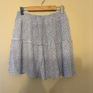 Altar'd State Blue Floral Skirt
